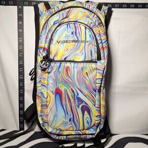 NWOT Vibedration Hydration Backpack with bladder - swirls